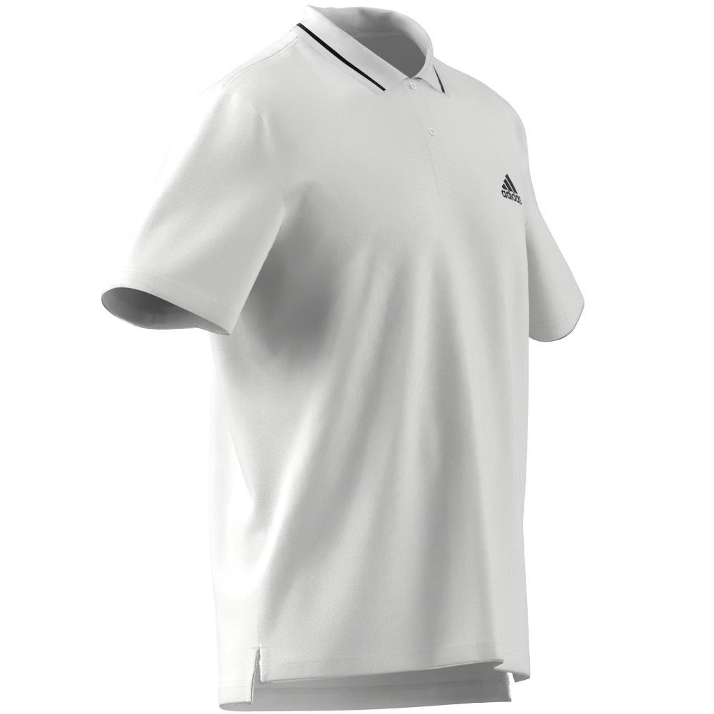 Essentials Pique Small Logo Polo Shirt, White, A901_ONE, large image number 9