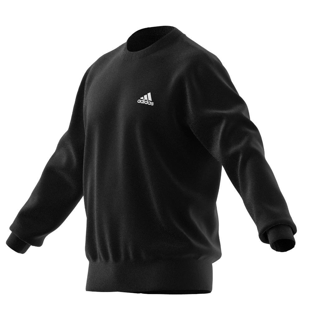 Essentials French Terry Embroidered Small Logo Sweatshirt, Black, A901_ONE, large image number 7