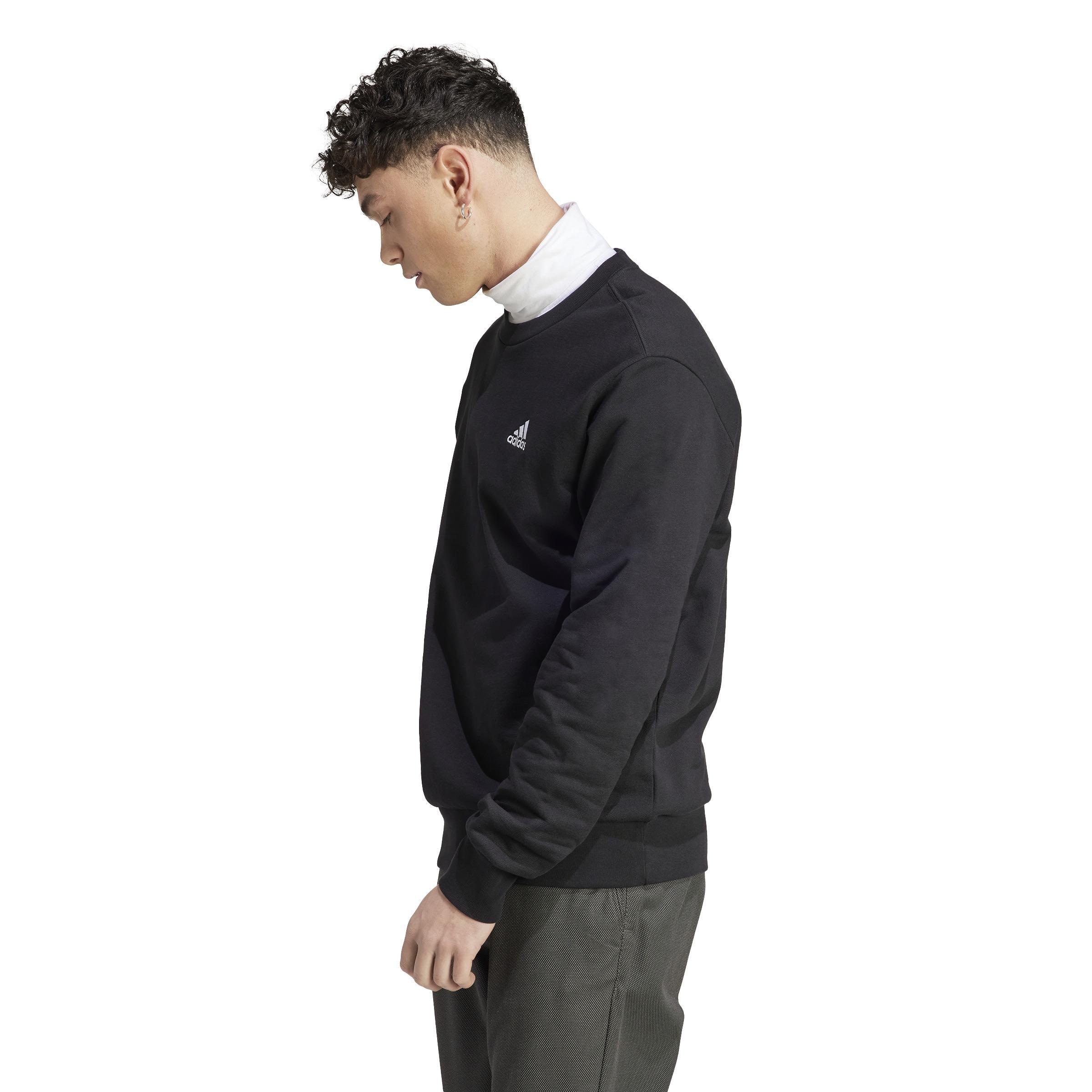 Essentials French Terry Embroidered Small Logo Sweatshirt, Black, A901_ONE, large image number 13