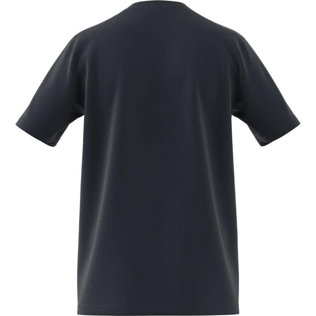 Essentials Single Jersey 3-Stripes T-Shirt, Blue, A901_ONE, large image number 2
