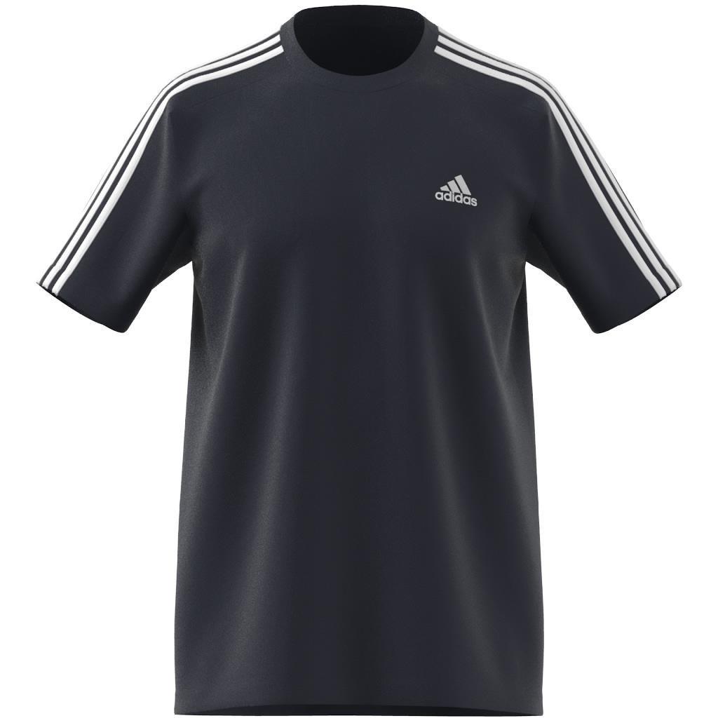 Essentials Single Jersey 3-Stripes T-Shirt, Blue, A901_ONE, large image number 5