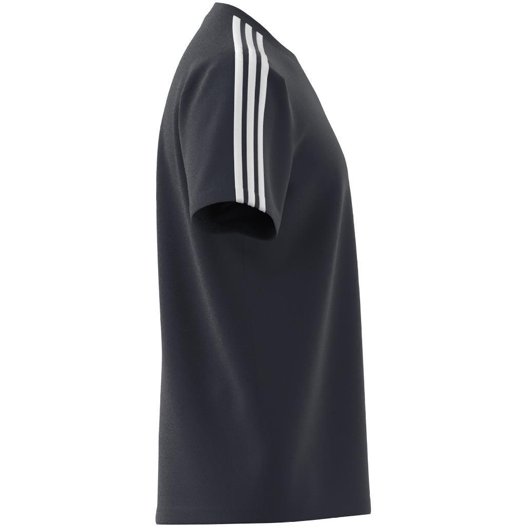 Essentials Single Jersey 3-Stripes T-Shirt, Blue, A901_ONE, large image number 6