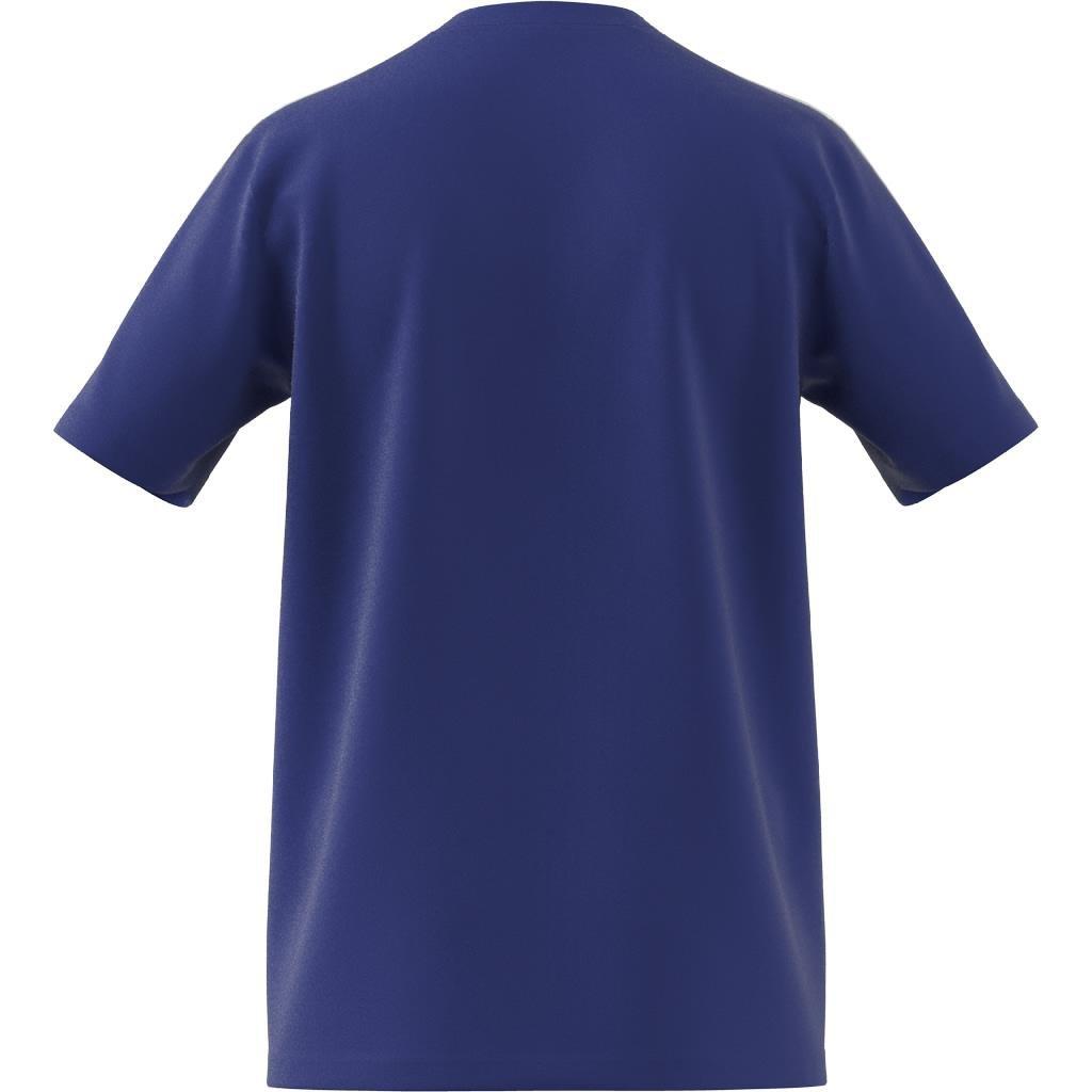 Essentials Single Jersey 3-Stripes T-Shirt, Blue, A901_ONE, large image number 9