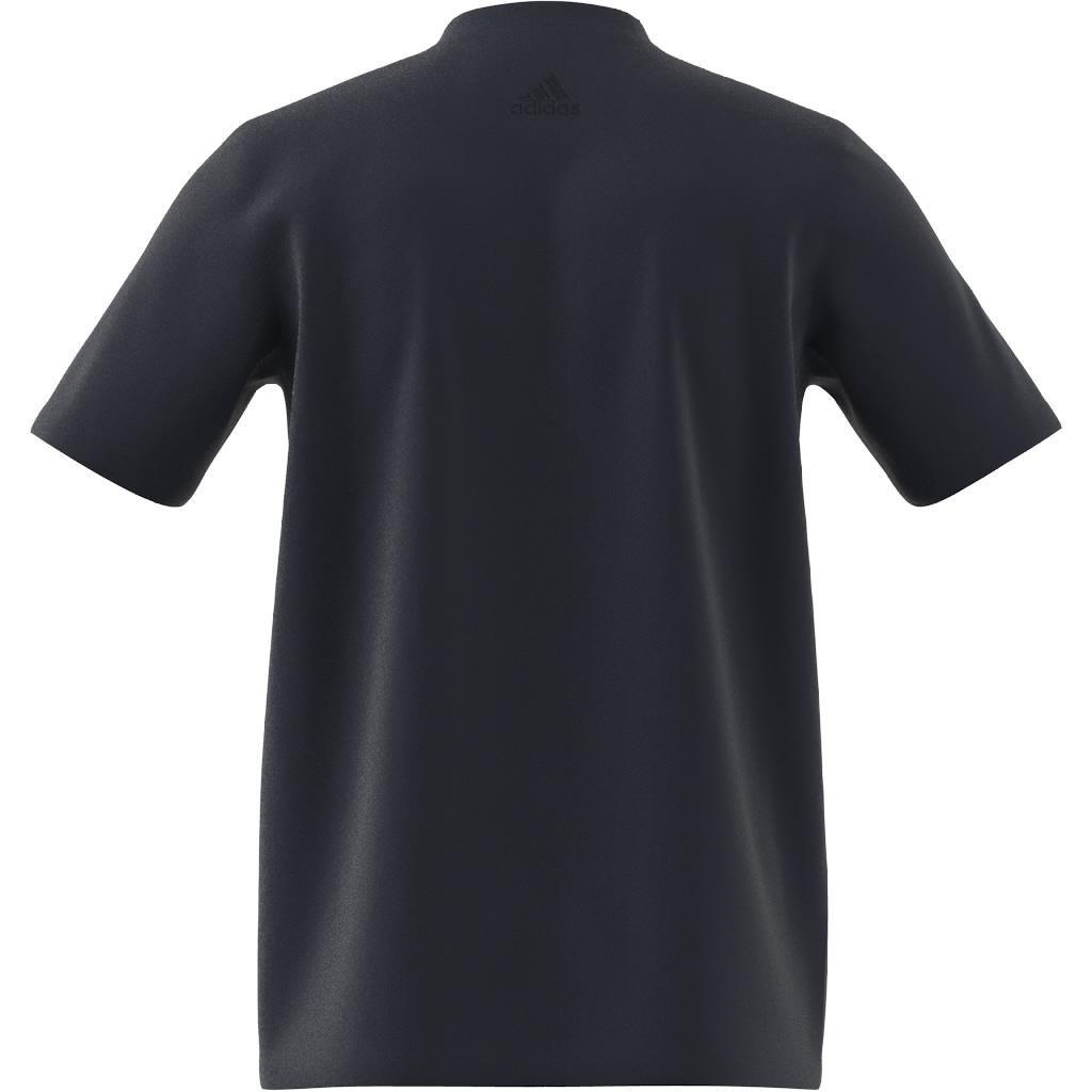 Essentials Single Jersey Big Logo T-Shirt, Blue, A901_ONE, large image number 3