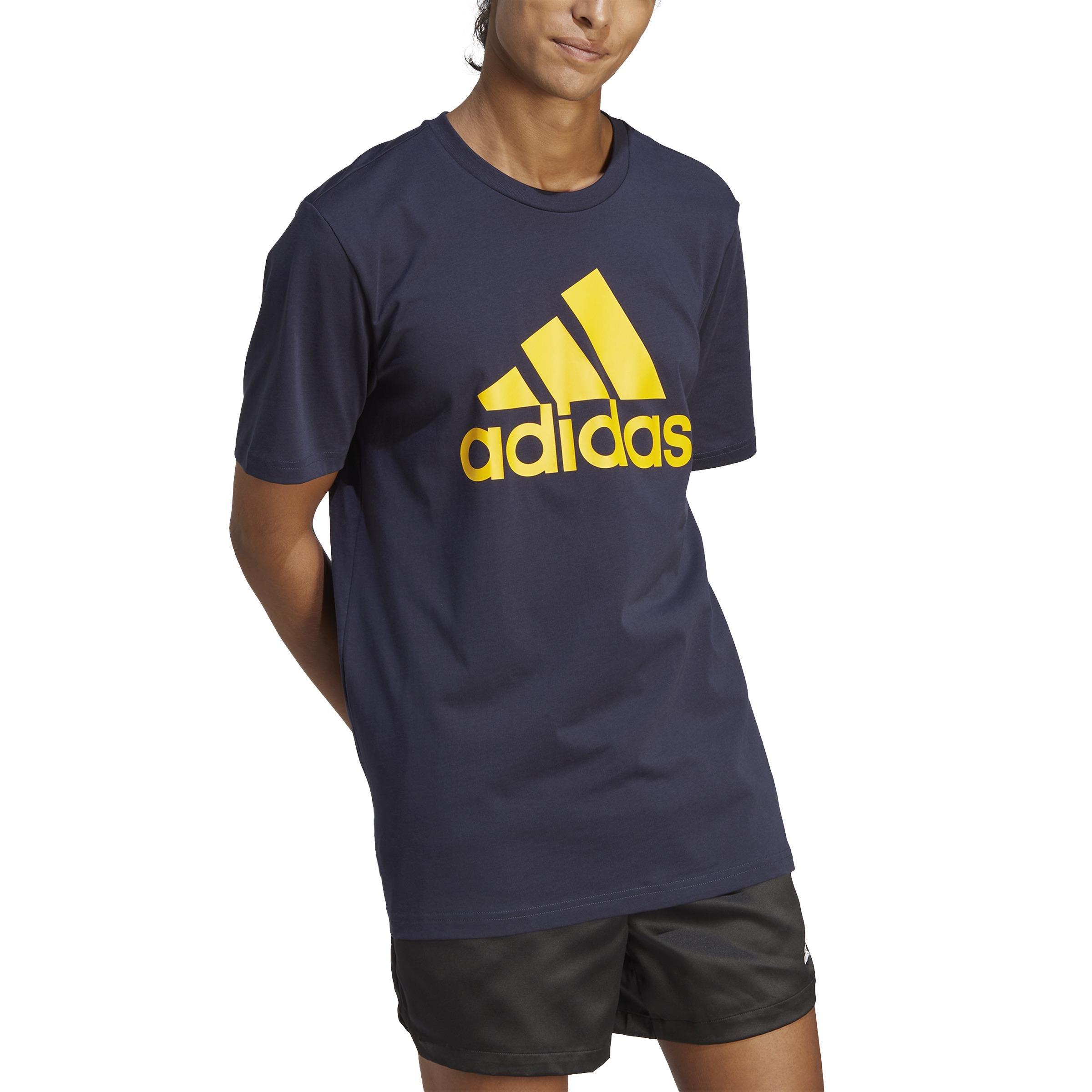 Essentials Single Jersey Big Logo T-Shirt, Blue, A901_ONE, large image number 1