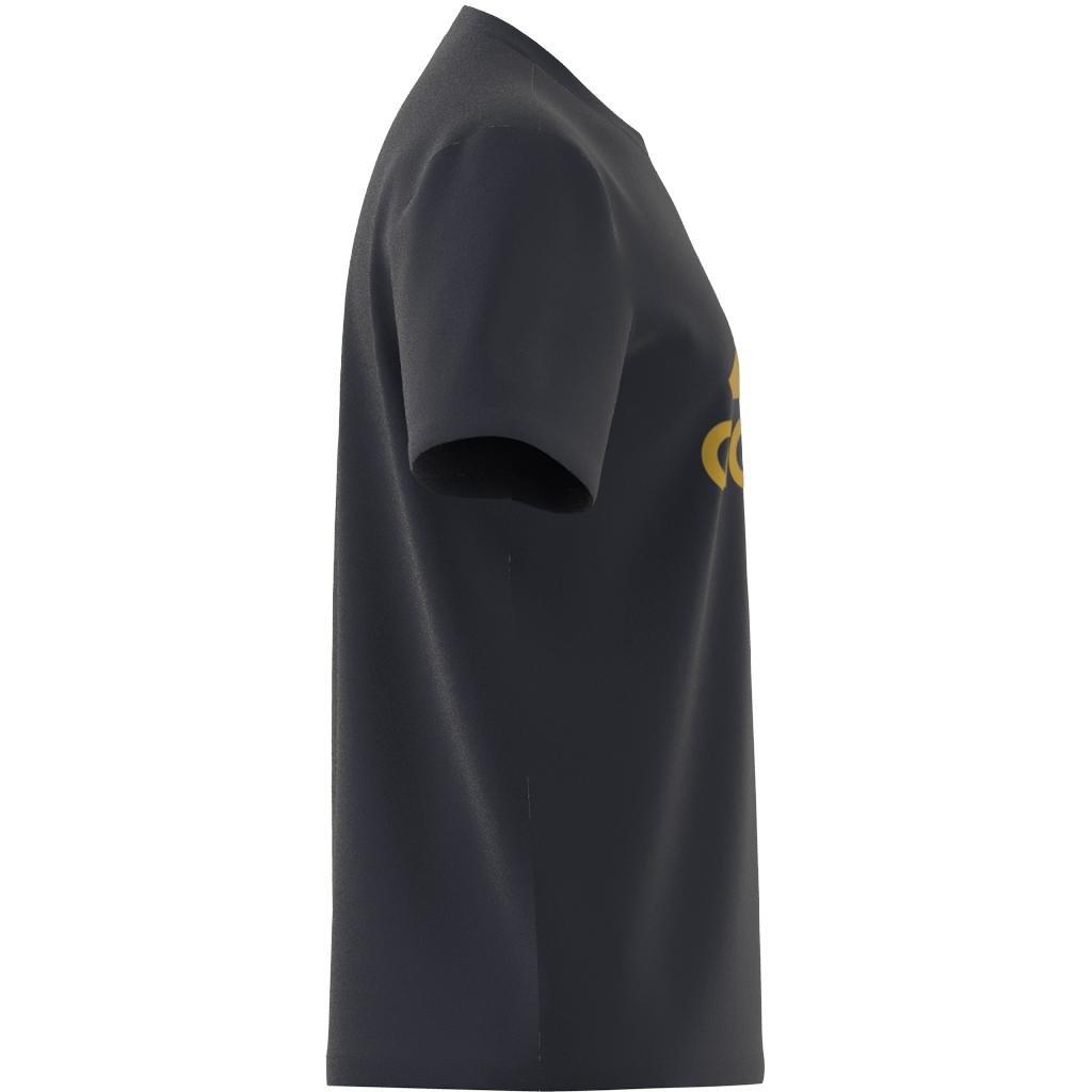 Essentials Single Jersey Big Logo T-Shirt, Blue, A901_ONE, large image number 7