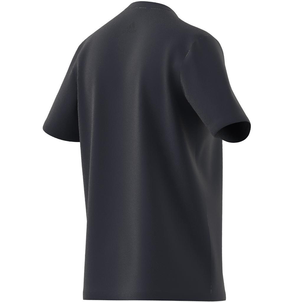 Essentials Single Jersey Big Logo T-Shirt, Blue, A901_ONE, large image number 8