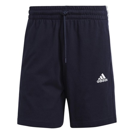Men Essentials 3-Stripes Shorts, Blue, A901_ONE, large image number 0