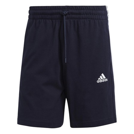 Men Essentials 3-Stripes Shorts, Blue, A901_ONE, large image number 1