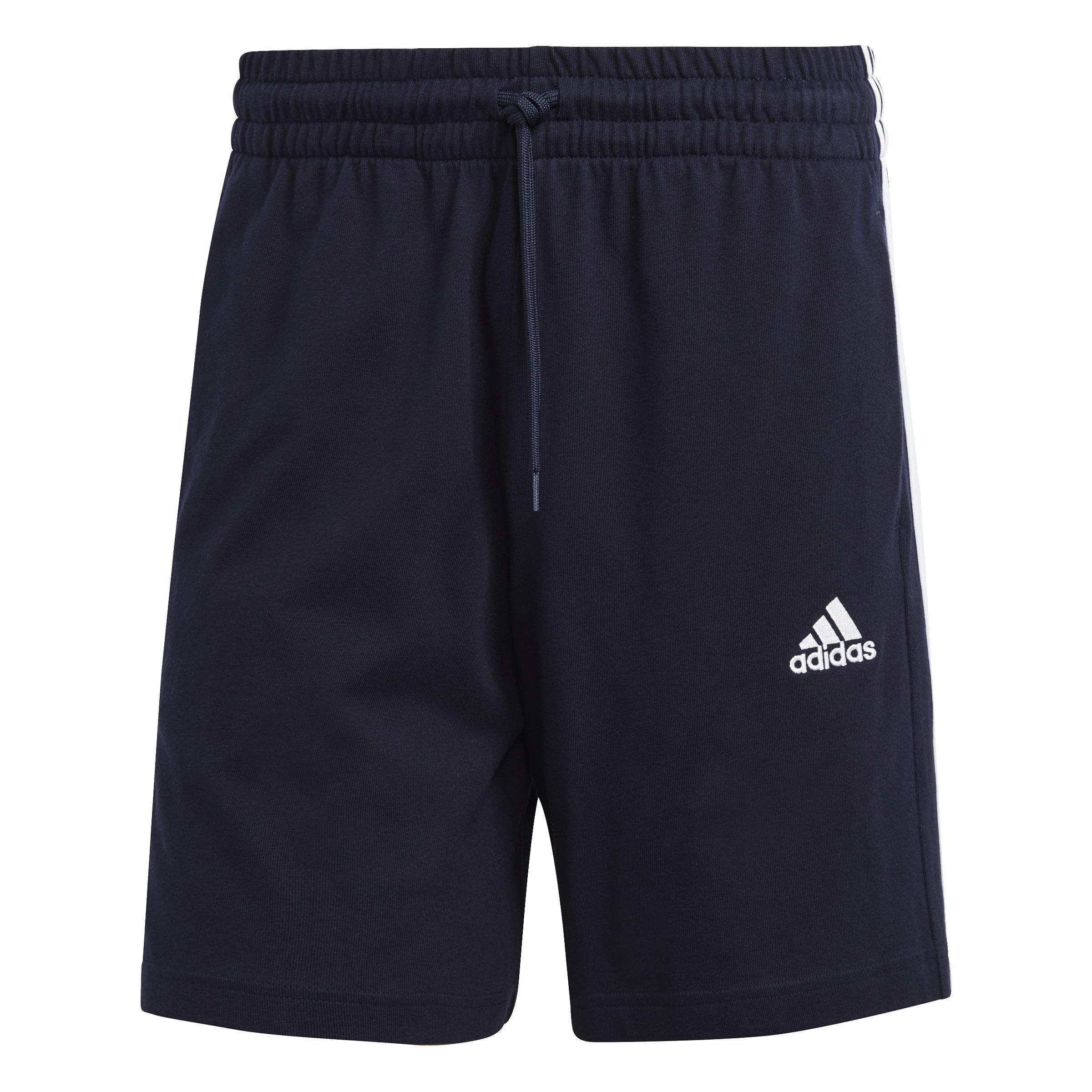 Essentials 3-Stripes Shorts, Blue, A901_ONE, large image number 1