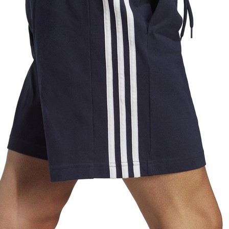Men Essentials 3-Stripes Shorts, Blue, A901_ONE, large image number 3