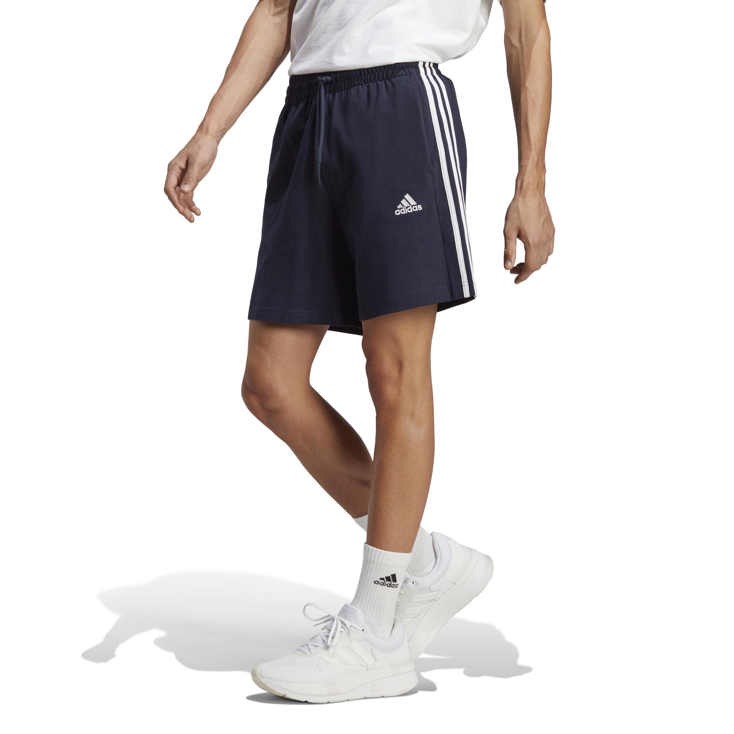 Essentials 3-Stripes Shorts, Blue, A901_ONE, large image number 14