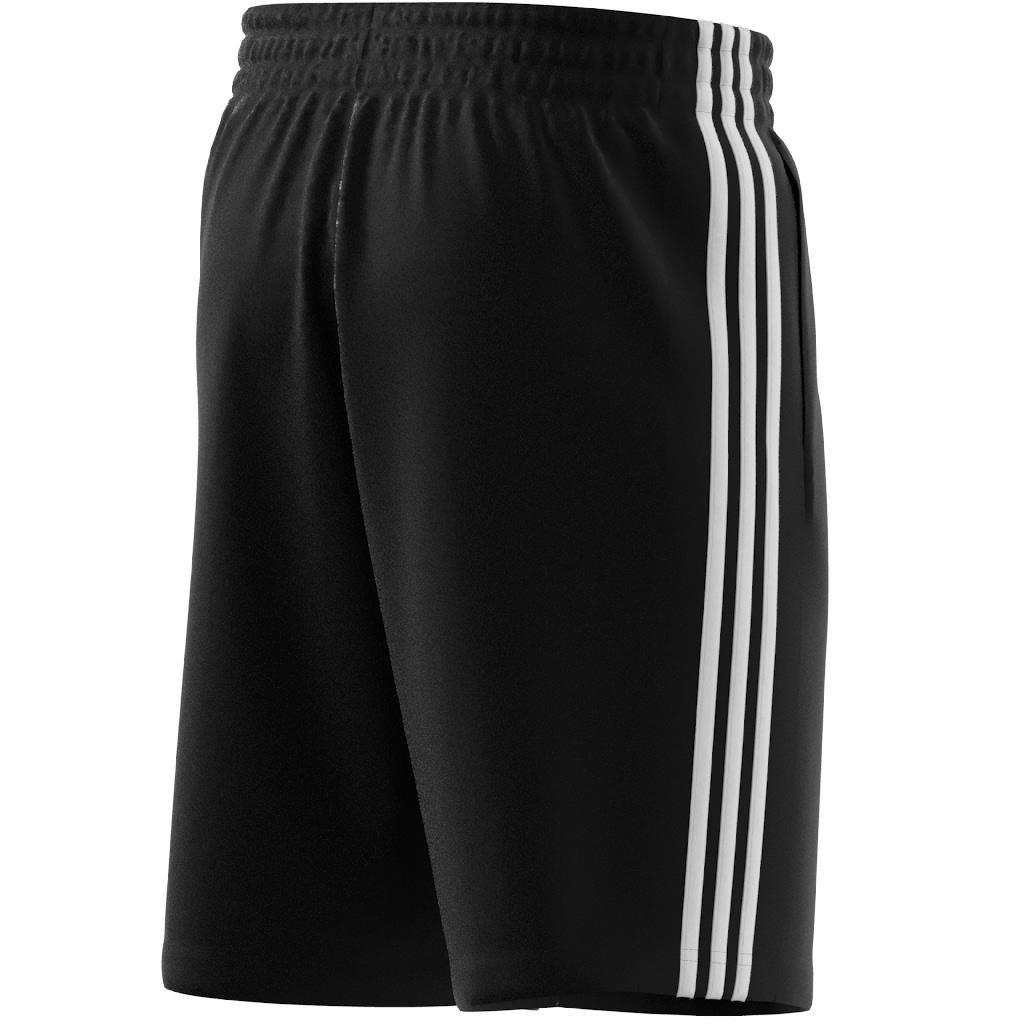 Essentials Single Jersey 3-Stripes Shorts, Black, A901_ONE, large image number 5