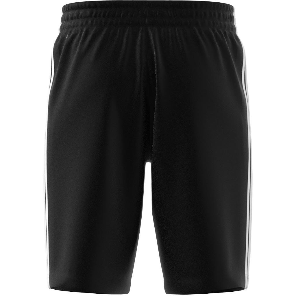 Essentials Single Jersey 3-Stripes Shorts, Black, A901_ONE, large image number 11
