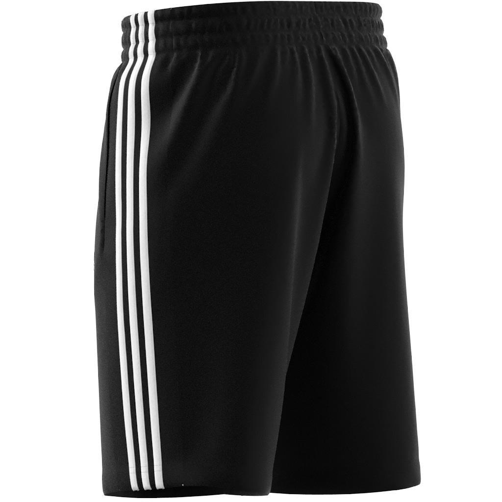 Essentials Single Jersey 3-Stripes Shorts, Black, A901_ONE, large image number 12