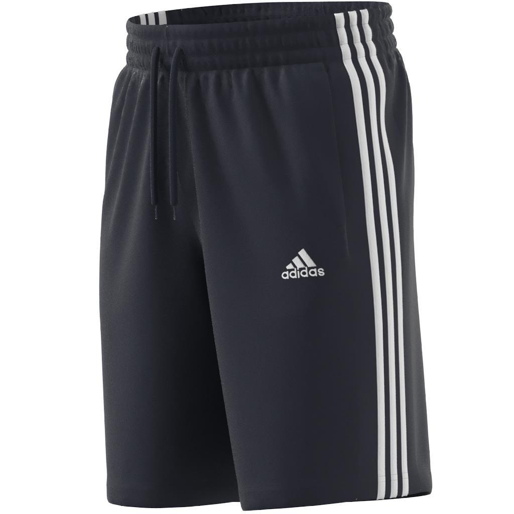 Essentials Single Jersey 3-Stripes Shorts, Blue, , large image number 10