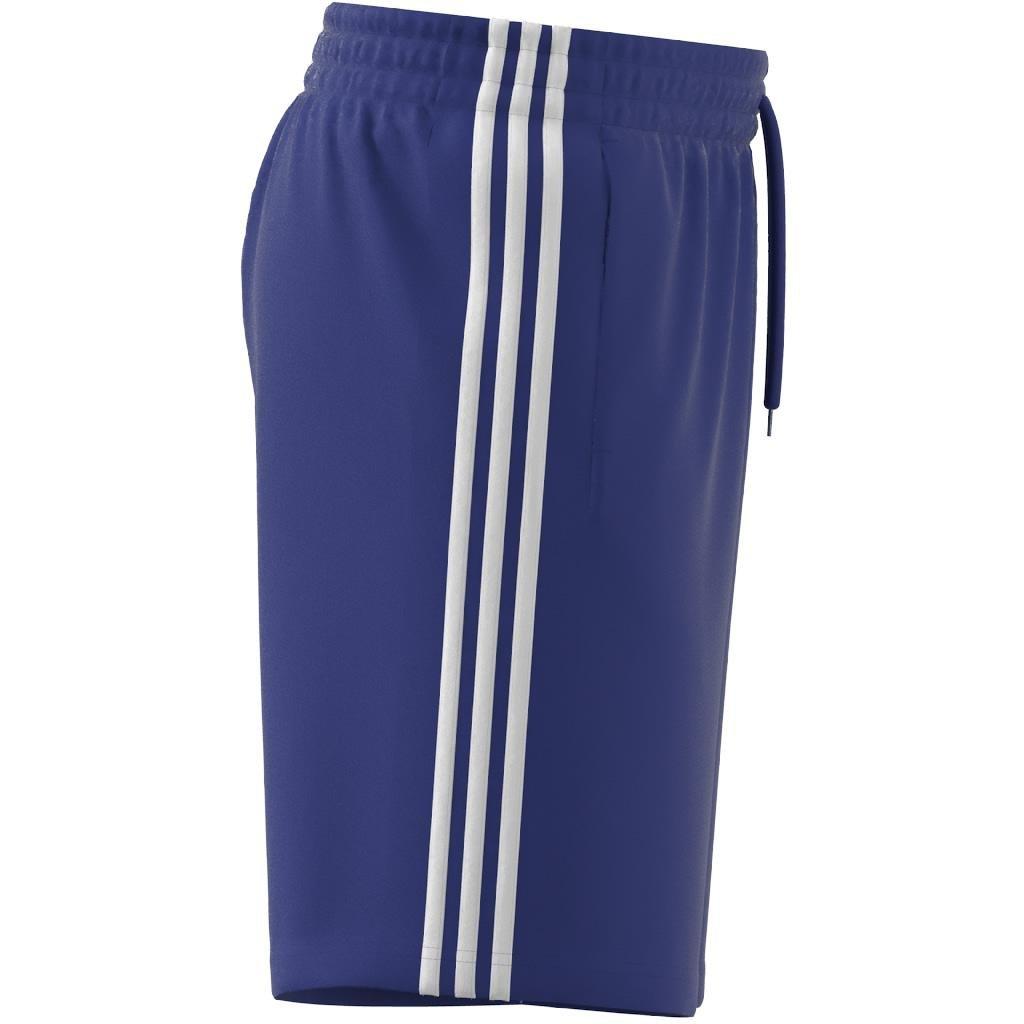 Essentials Single Jersey 3-Stripes Shorts, Blue, , large image number 5