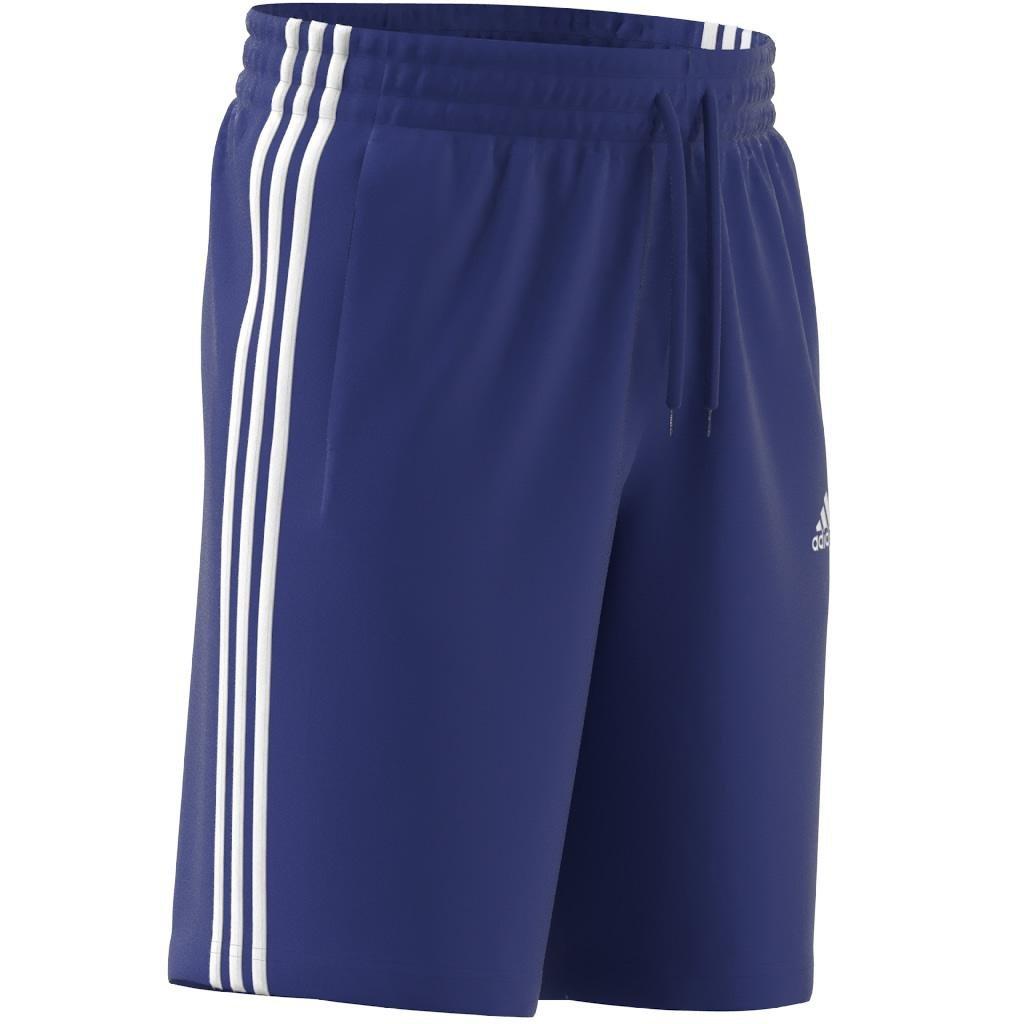 Essentials Single Jersey 3-Stripes Shorts, Blue, , large image number 6