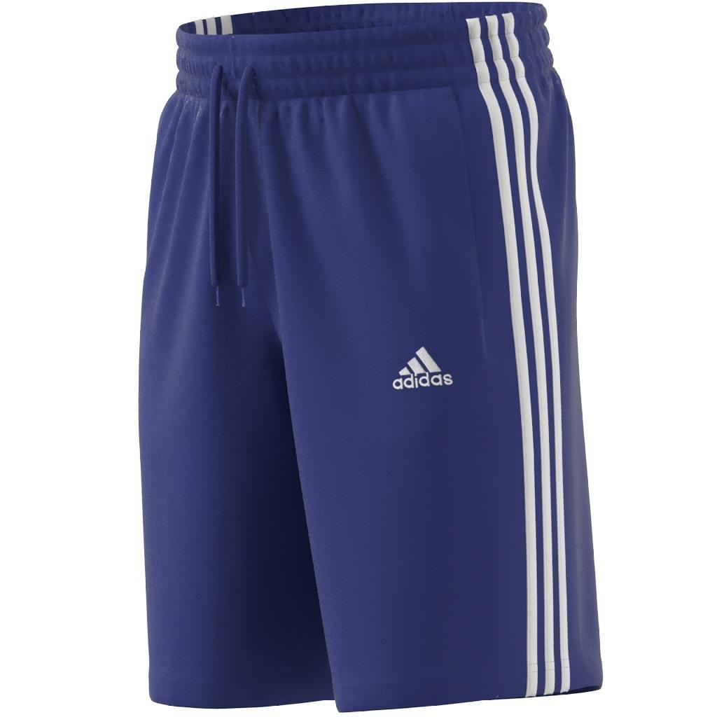 Essentials Single Jersey 3-Stripes Shorts, Blue, , large image number 7