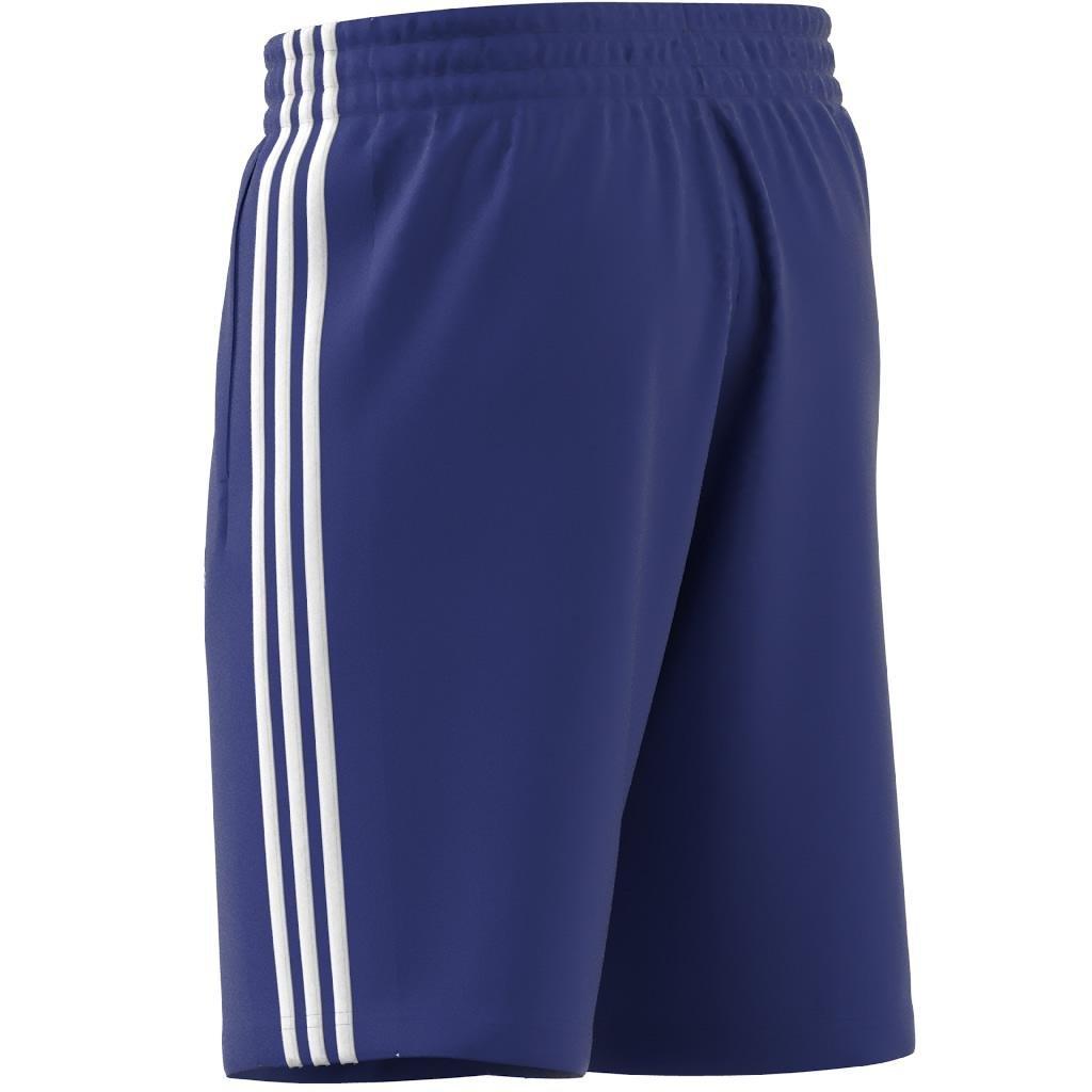 Essentials Single Jersey 3-Stripes Shorts, Blue, , large image number 9