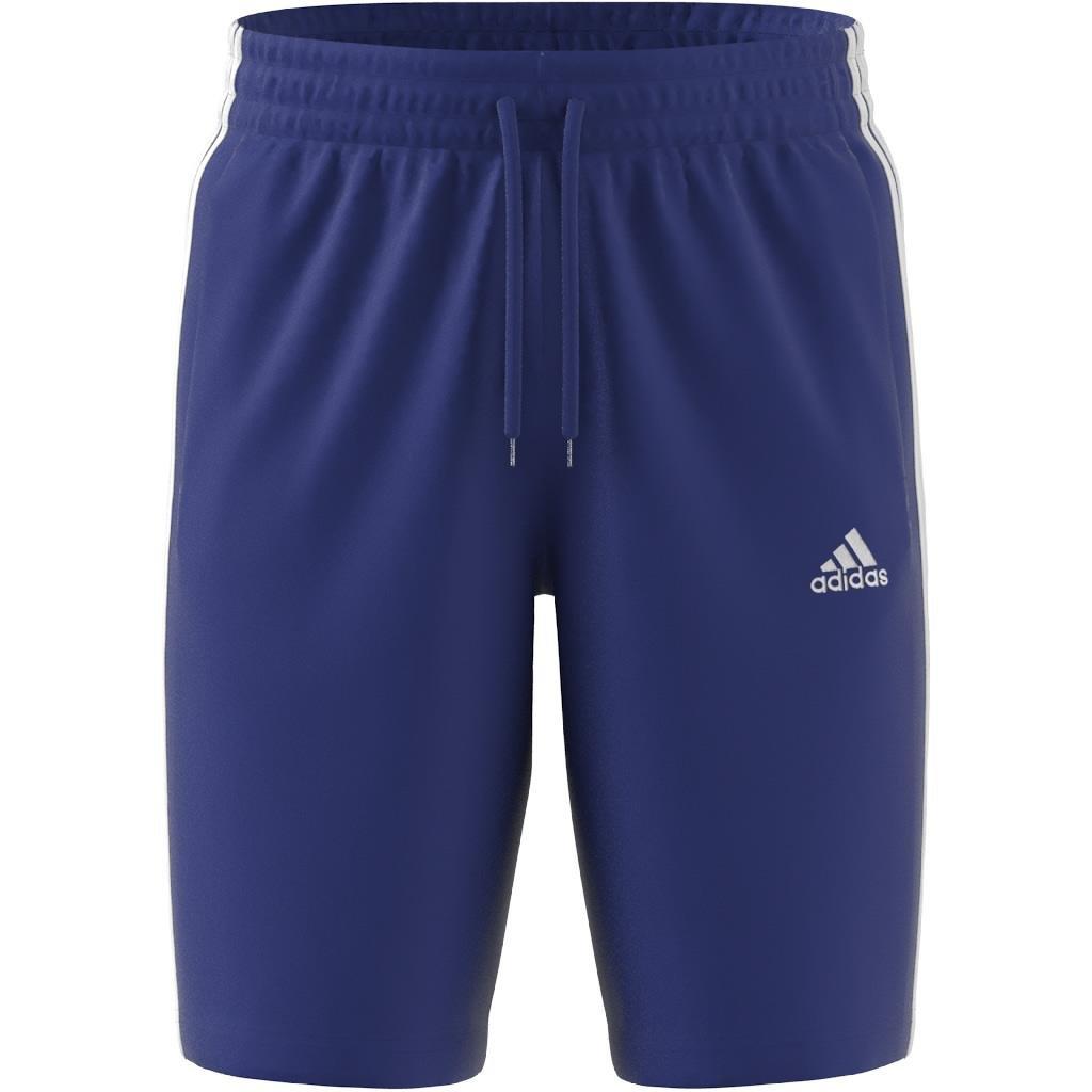 Essentials Single Jersey 3-Stripes Shorts, Blue, , large image number 11