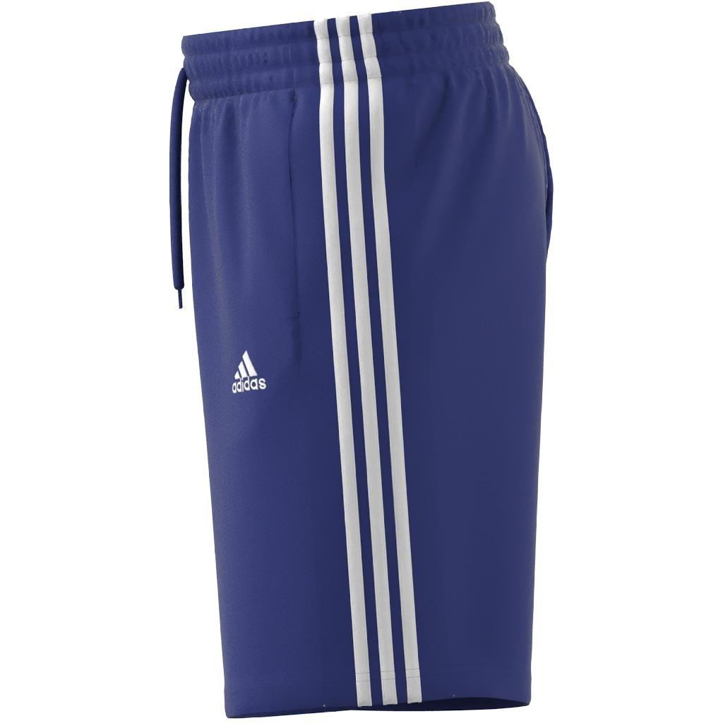 Essentials Single Jersey 3-Stripes Shorts, Blue, , large image number 13