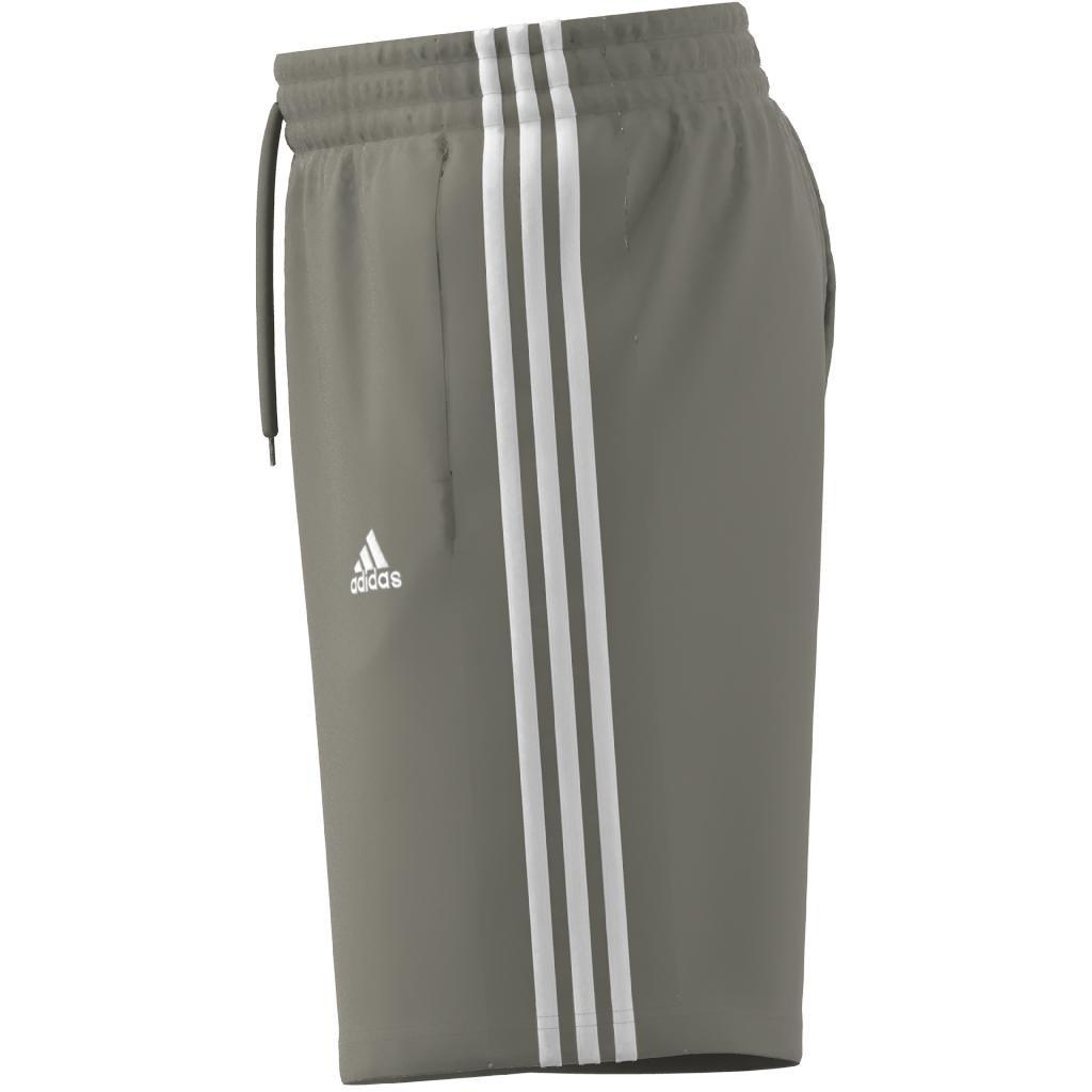 Essentials Single Jersey 3-Stripes Shorts, Green, A901_ONE, large image number 5