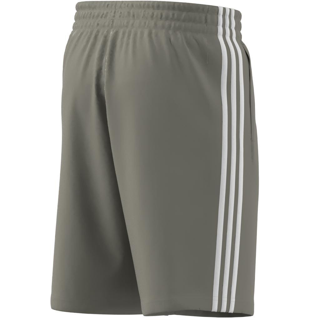 Essentials Single Jersey 3-Stripes Shorts, Green, A901_ONE, large image number 13