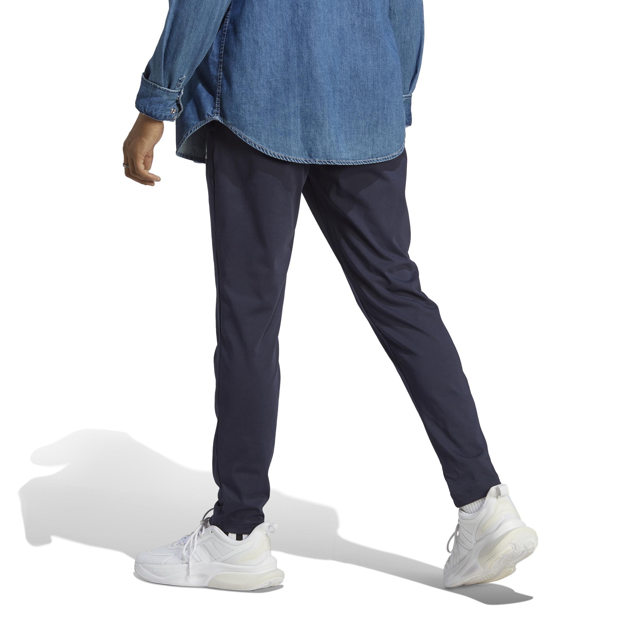 Essentials Single Jersey Tapered Open Hem Joggers, Blue, A901_ONE, large image number 2
