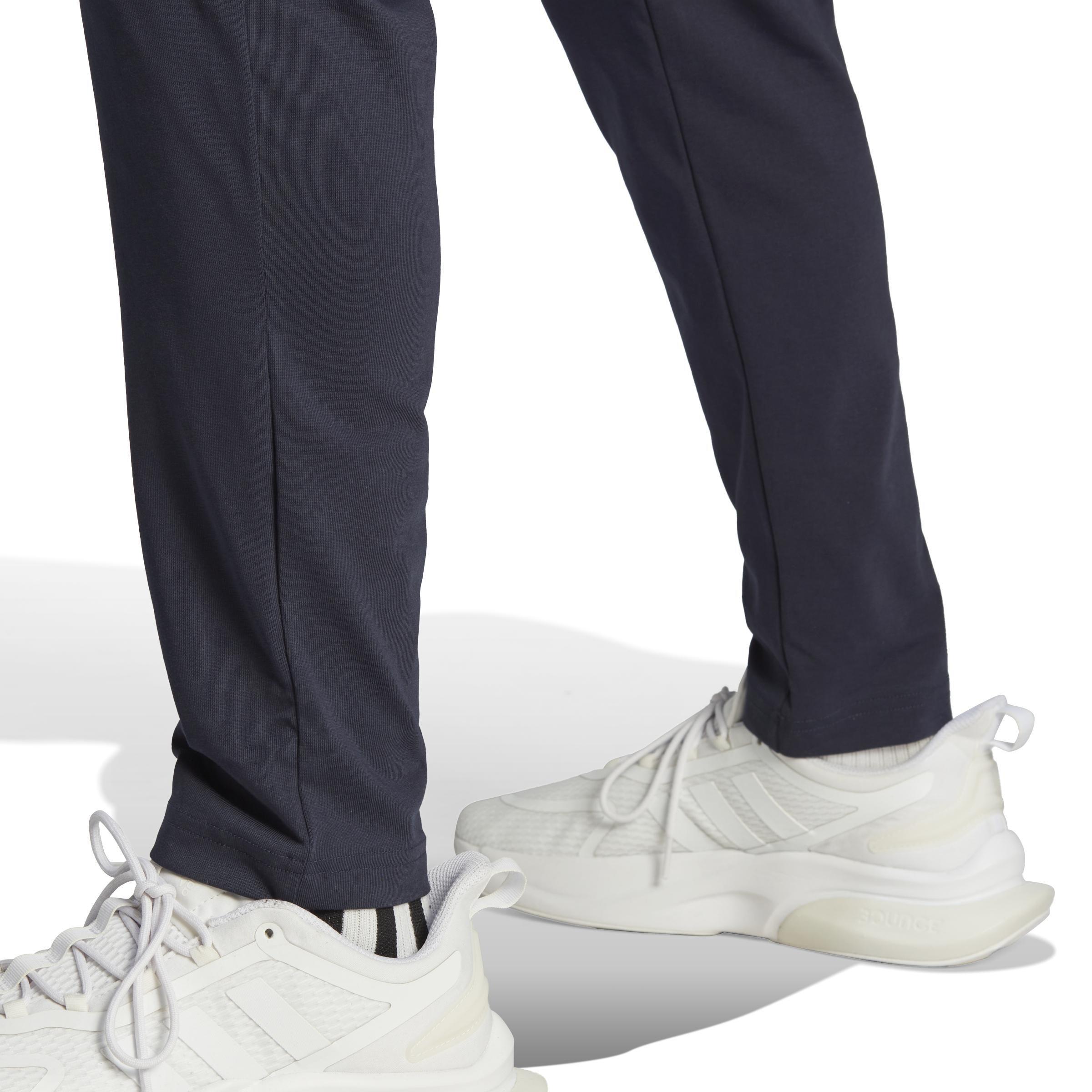 Essentials Single Jersey Tapered Open Hem Joggers, Blue, A901_ONE, large image number 3