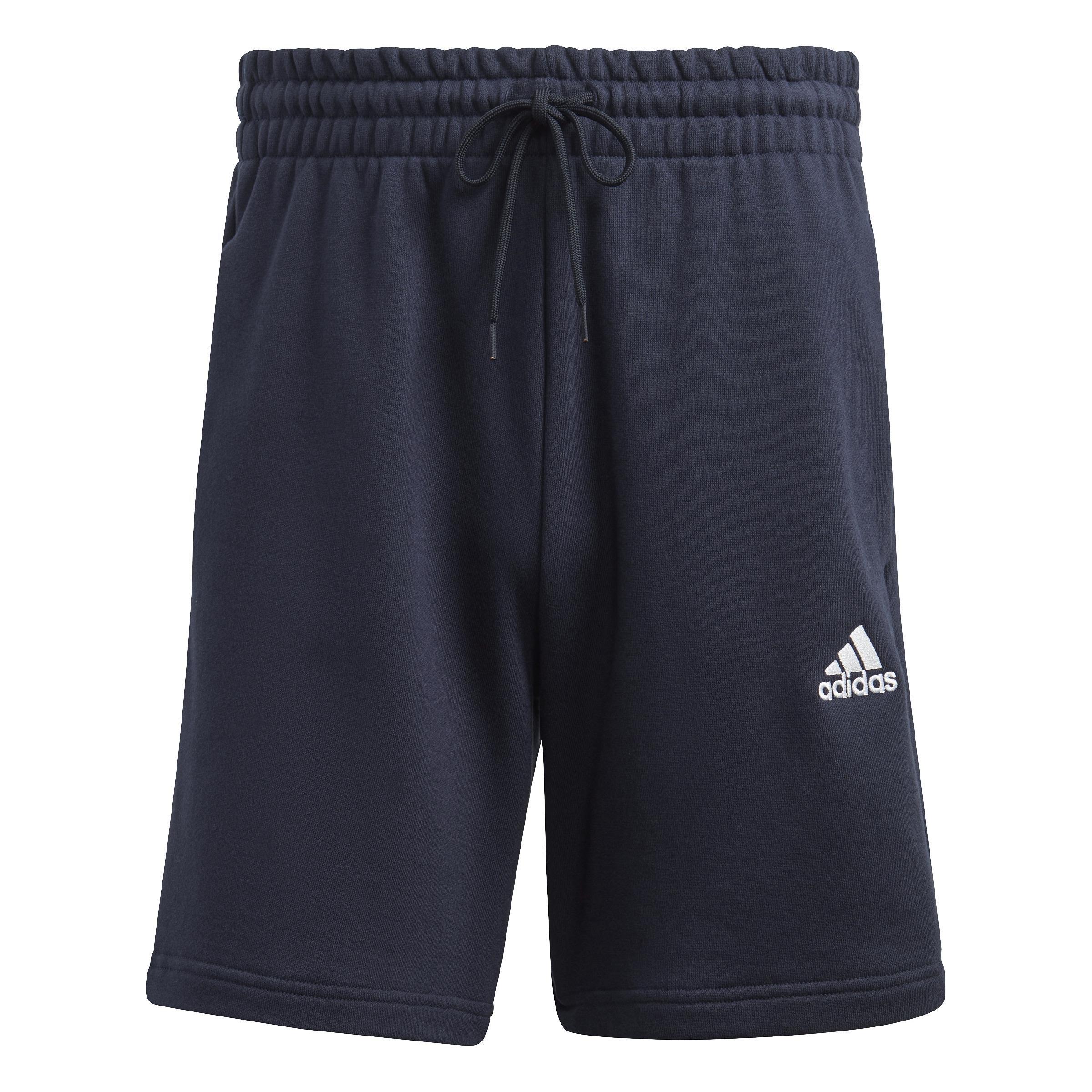 French Terry 3-Stripes Shorts, Blue, , large image number 0