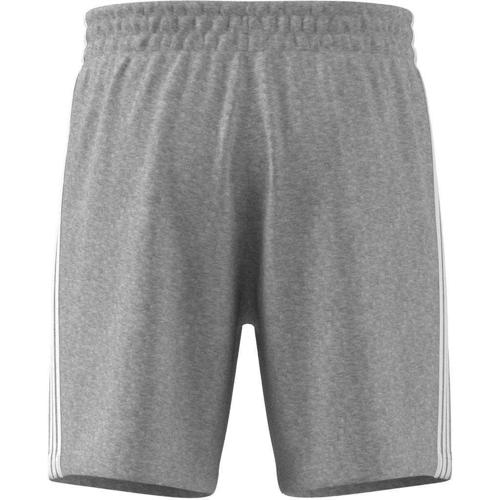 Essentials French Terry 3-Stripes Shorts, Grey, A901_ONE, large image number 7