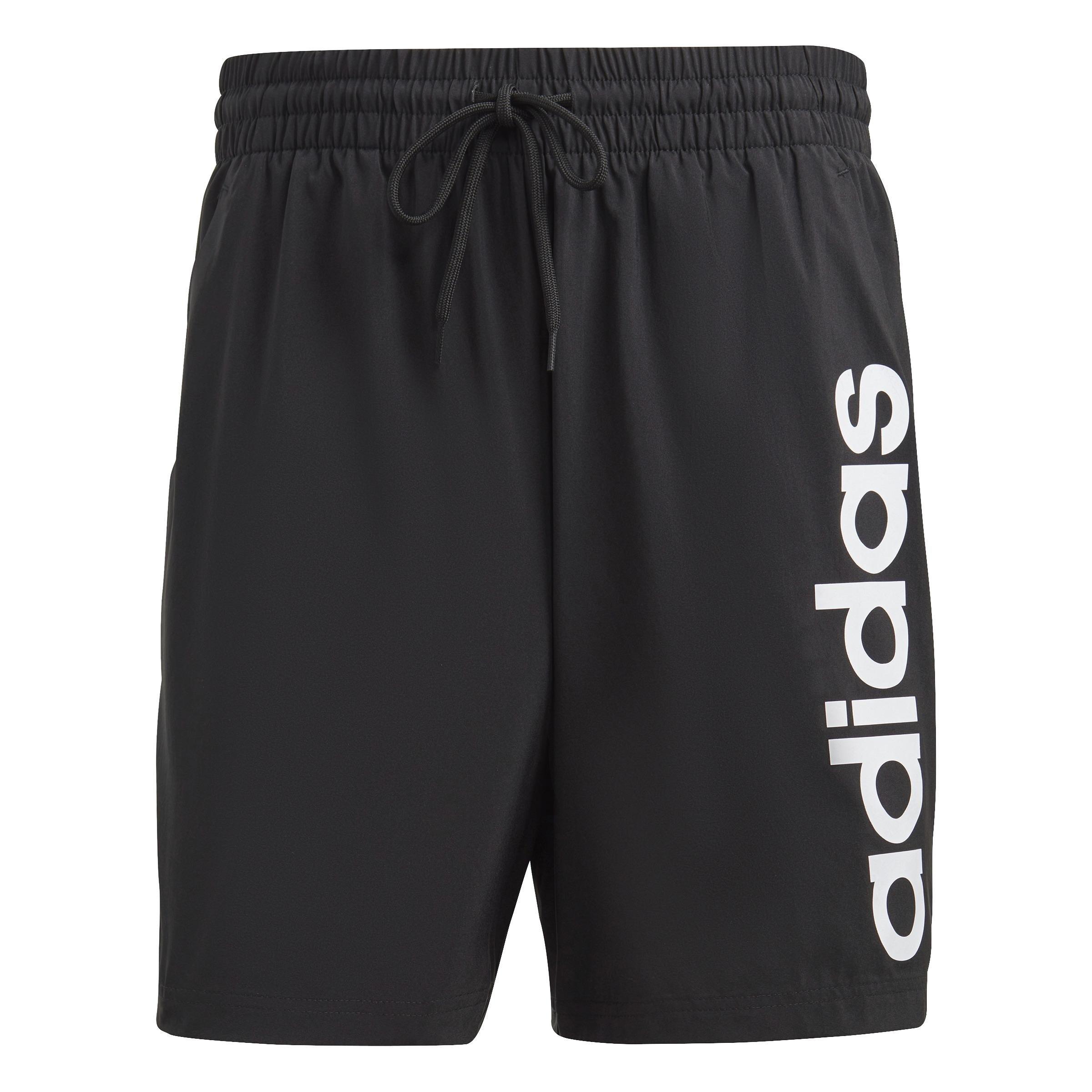 AEROREADY Essentials Chelsea Linear Logo Shorts, Black, A901_ONE, large image number 1