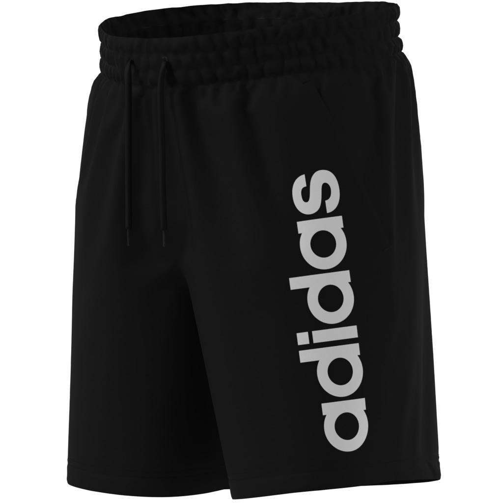 AEROREADY Essentials Chelsea Linear Logo Shorts, Black, A901_ONE, large image number 4