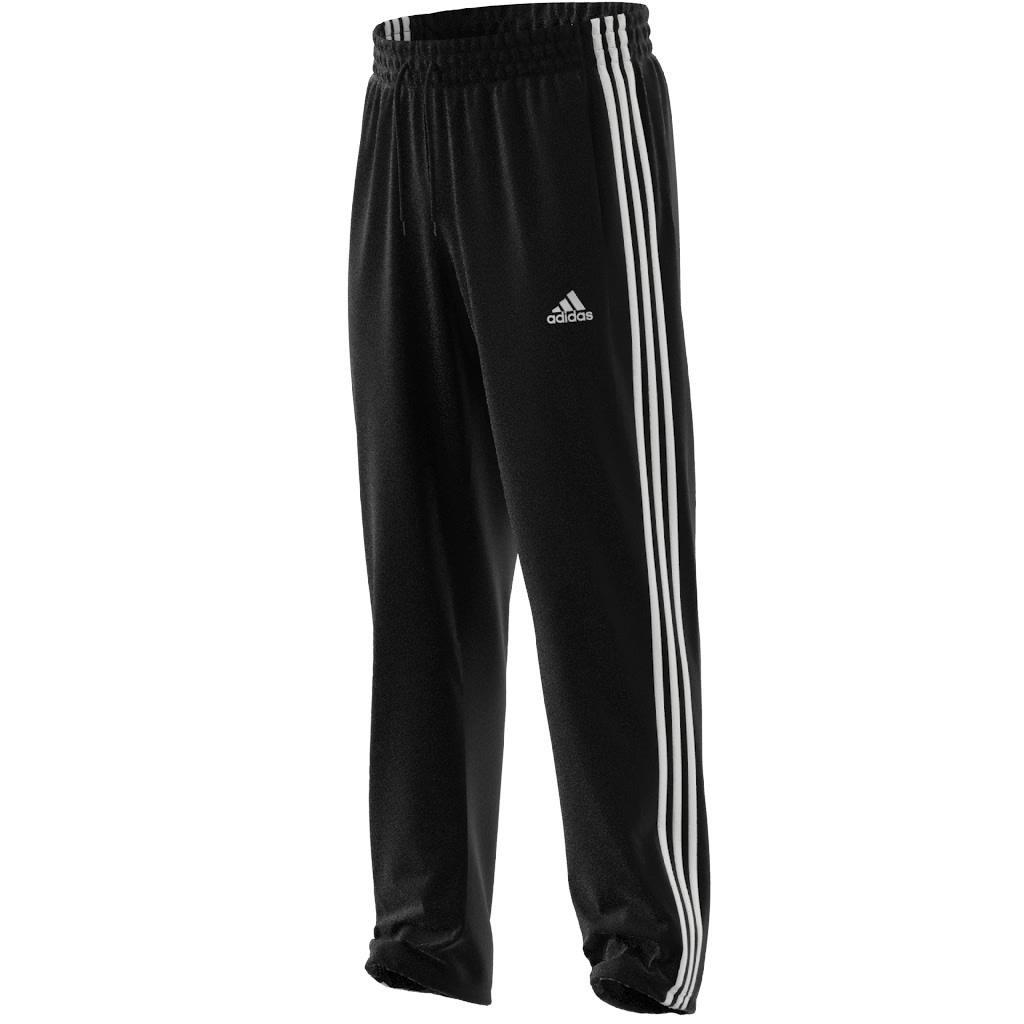 AEROREADY Essentials Elastic Cuff Woven 3-Stripes Tracksuit Bottoms, Black, , large image number 7