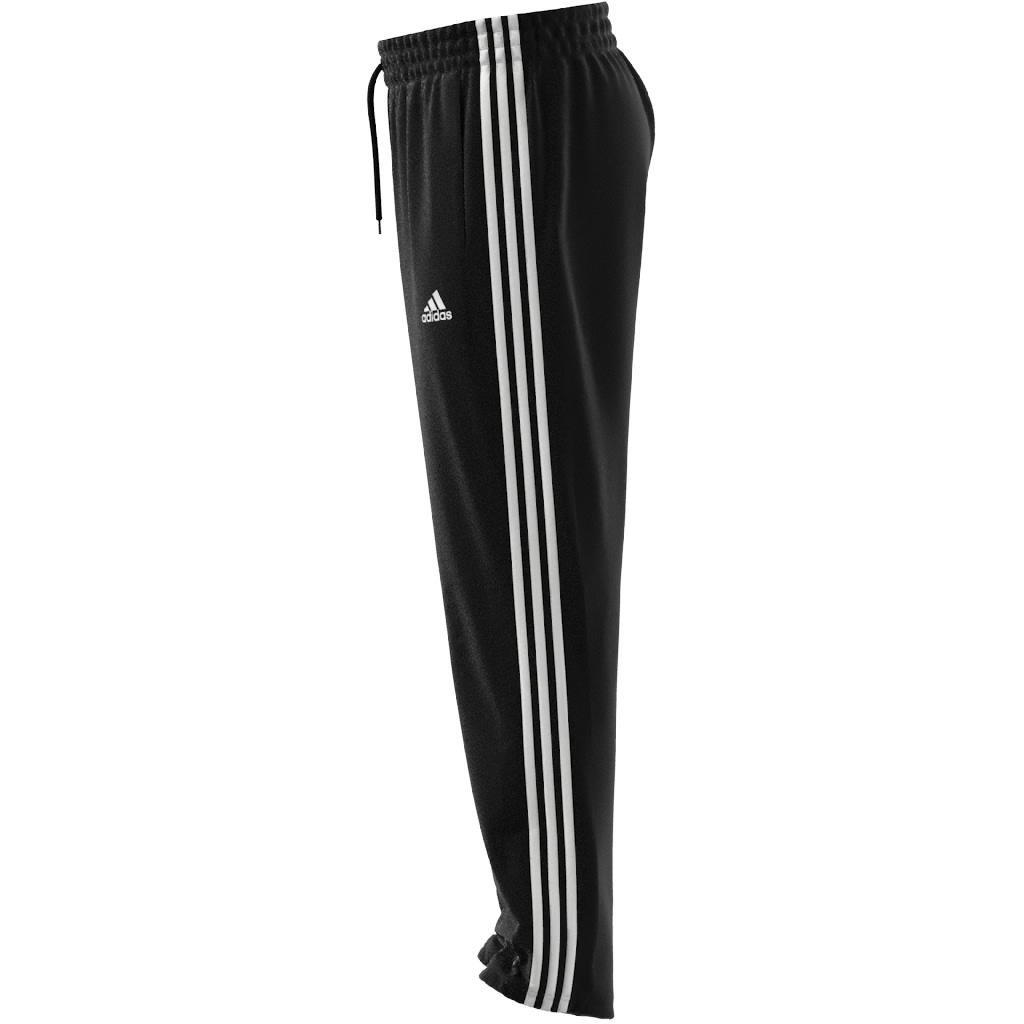 AEROREADY Essentials Elastic Cuff Woven 3-Stripes Tracksuit Bottoms, Black, A901_ONE, large image number 8