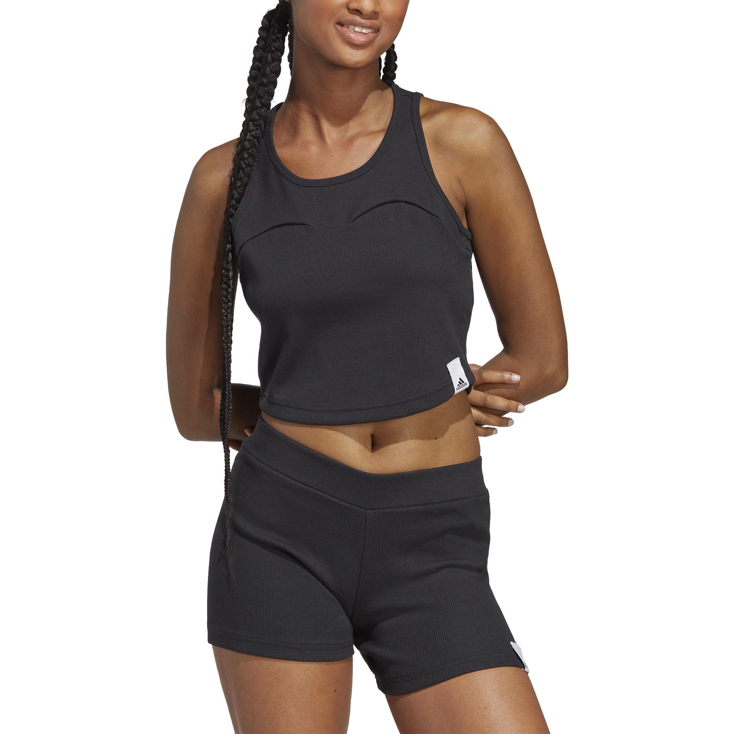 Lounge Rib Tank Top, Black, A901_ONE, large image number 1