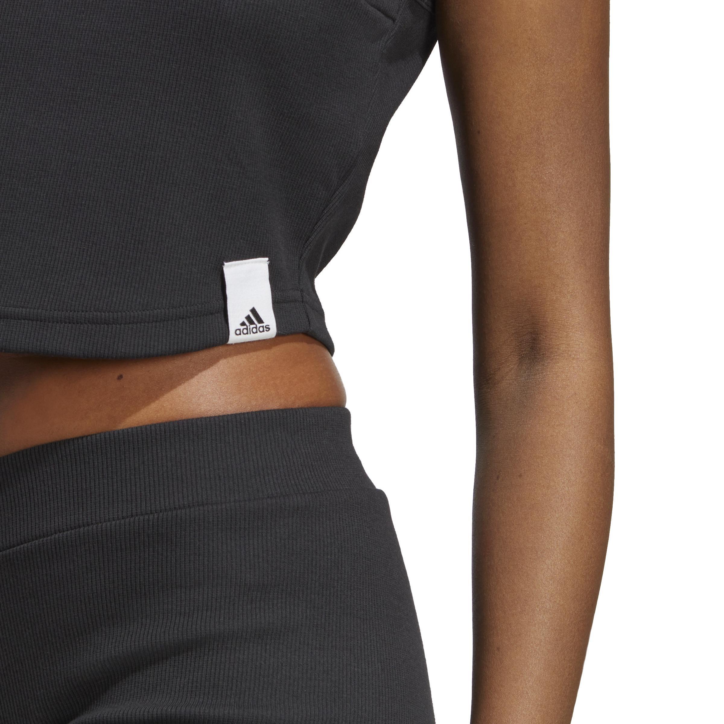 Lounge Rib Tank Top, Black, A901_ONE, large image number 5