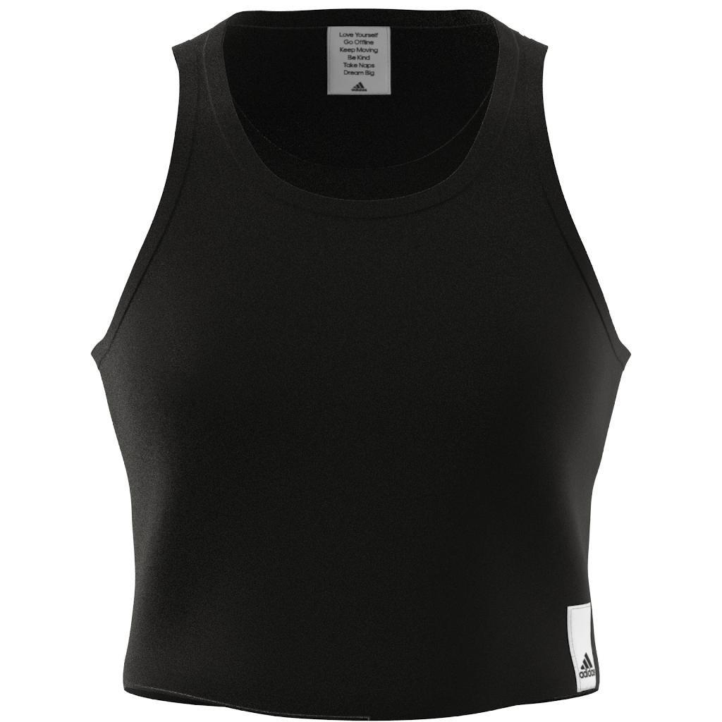 Lounge Rib Tank Top, Black, A901_ONE, large image number 8