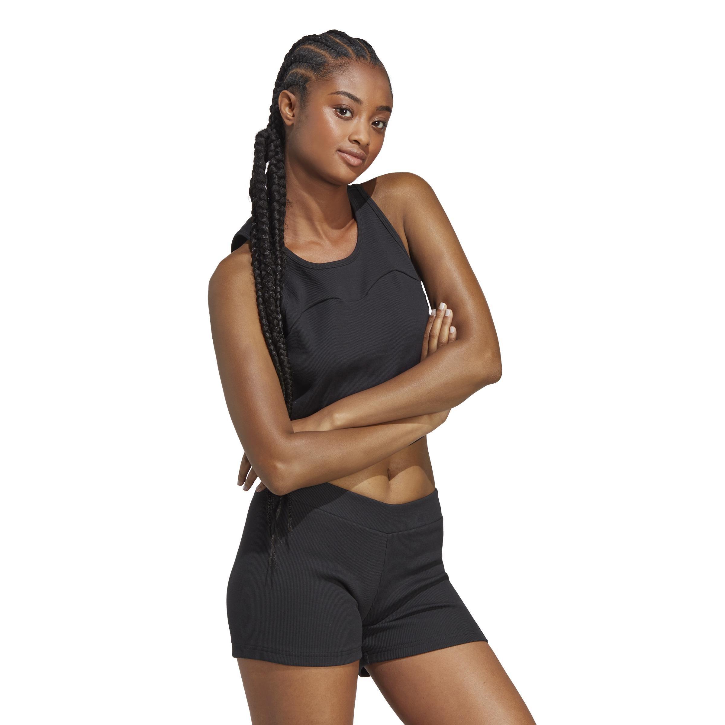 Lounge Rib Tank Top, Black, A901_ONE, large image number 9