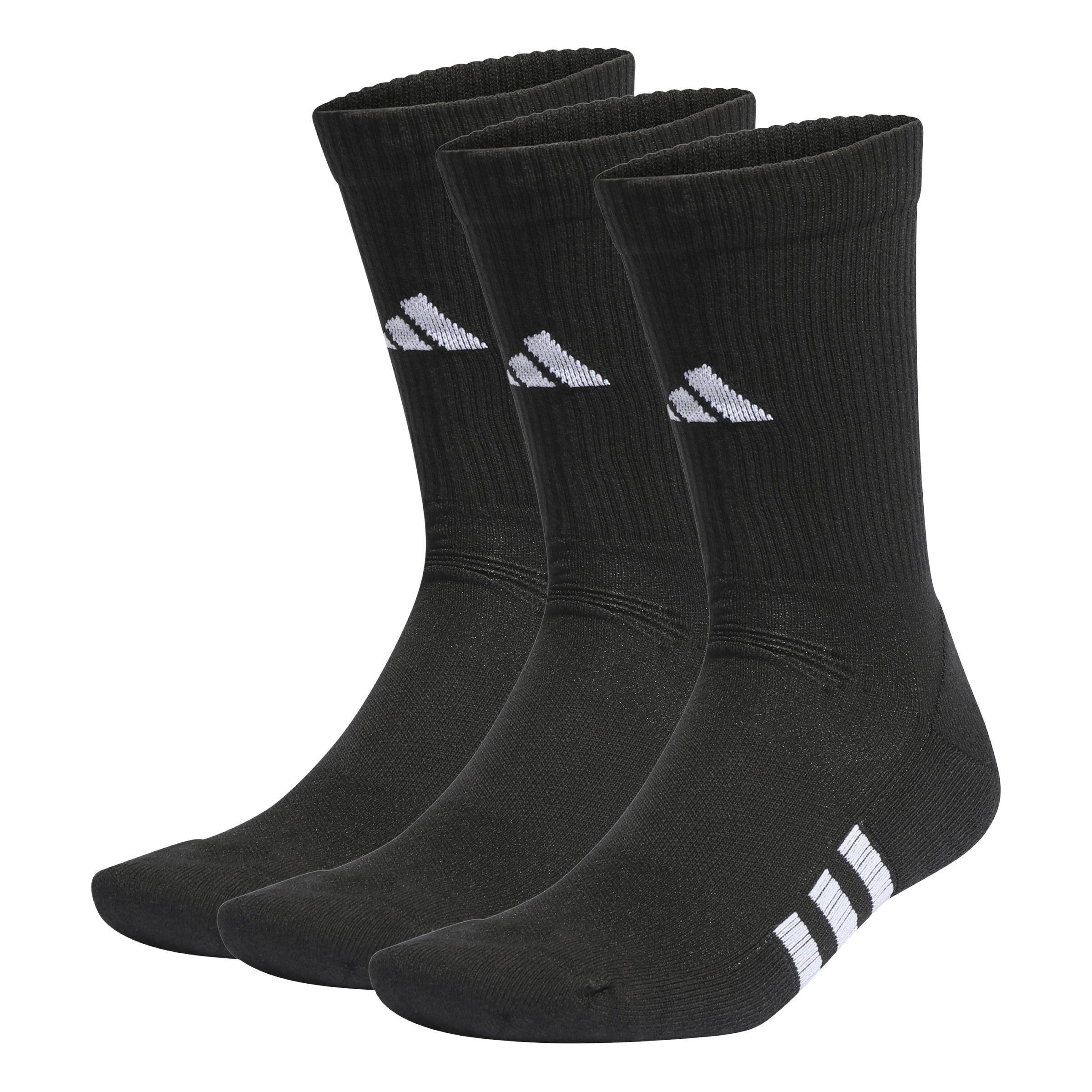 Unisex Performance Cushioned Crew Socks - 3 Pairs, Multicolour, A901_ONE, large image number 0