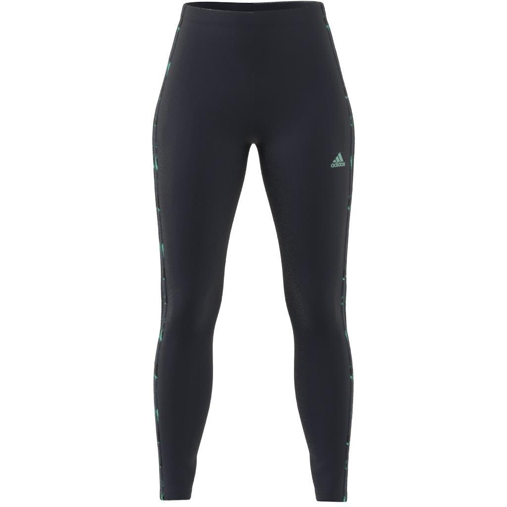 Essentials 3-Stripes Animal Print Leggings, Blue, A901_ONE, large image number 5