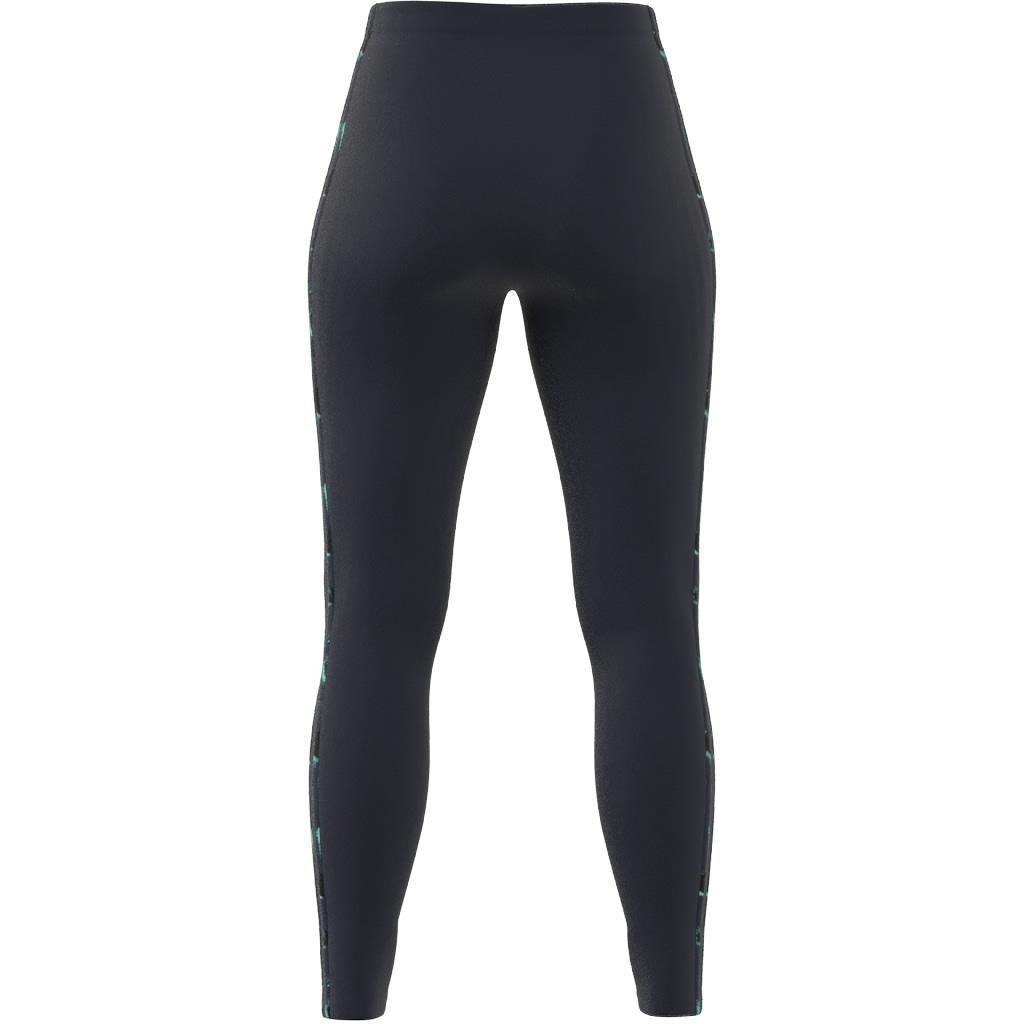 Essentials 3-Stripes Animal Print Leggings, Blue, , large image number 8