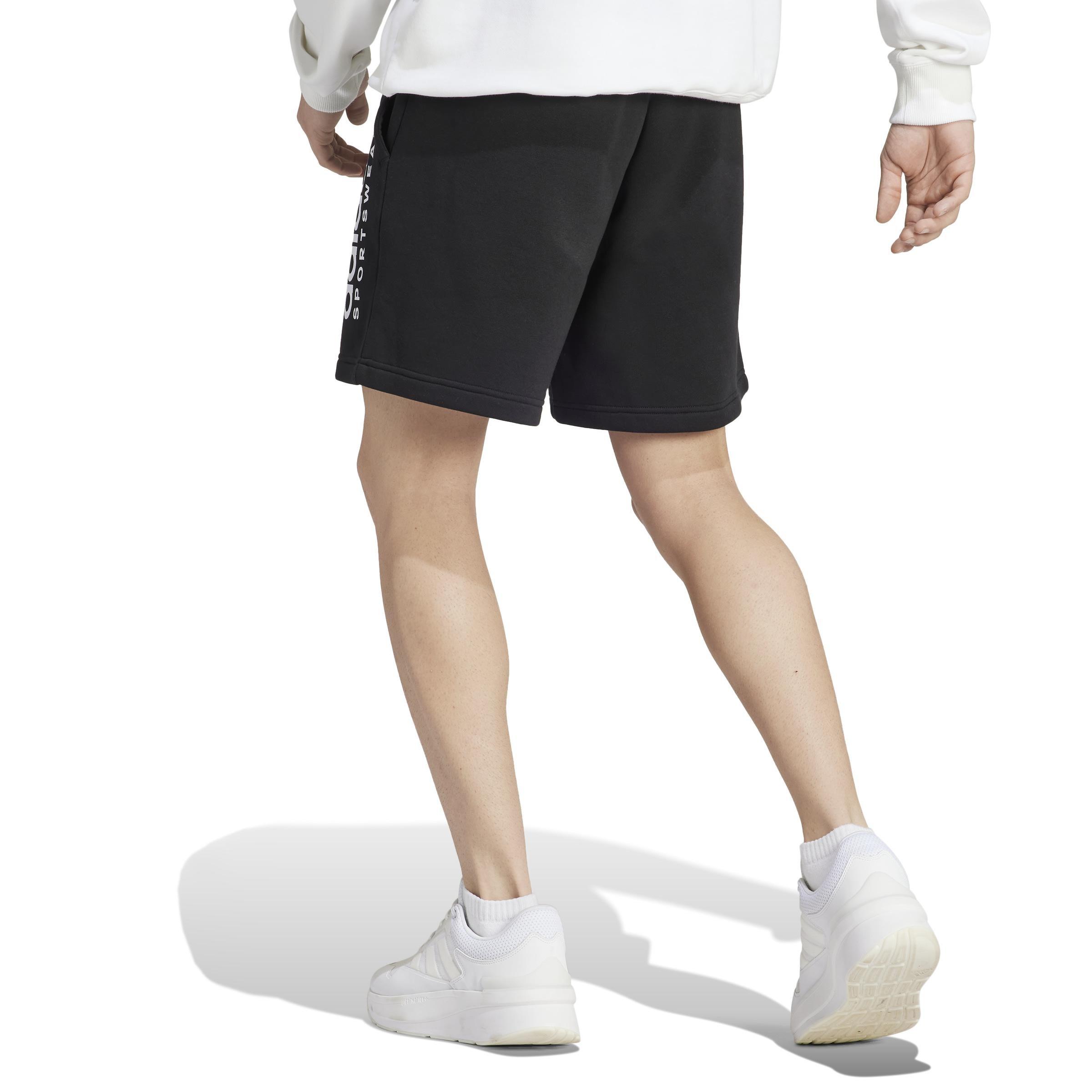 All SZN Fleece Graphic Shorts, Black, , large image number 1