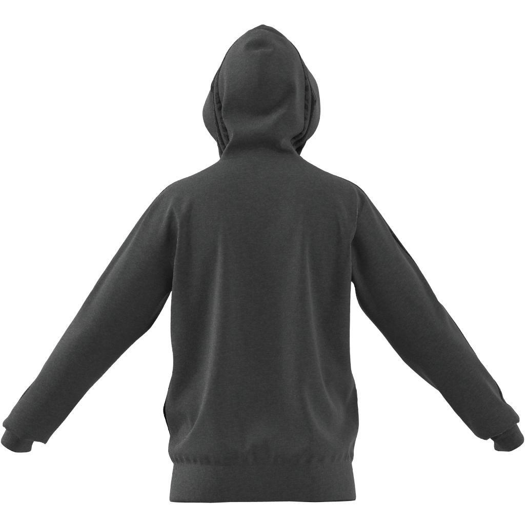 Essentials French Terry 3-Stripes Full-Zip Hoodie, Grey, A901_ONE, large image number 9