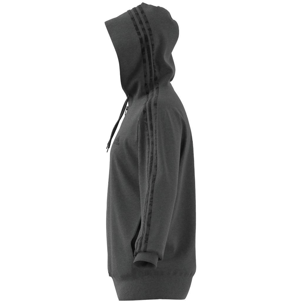Essentials French Terry 3-Stripes Full-Zip Hoodie, Grey, A901_ONE, large image number 13