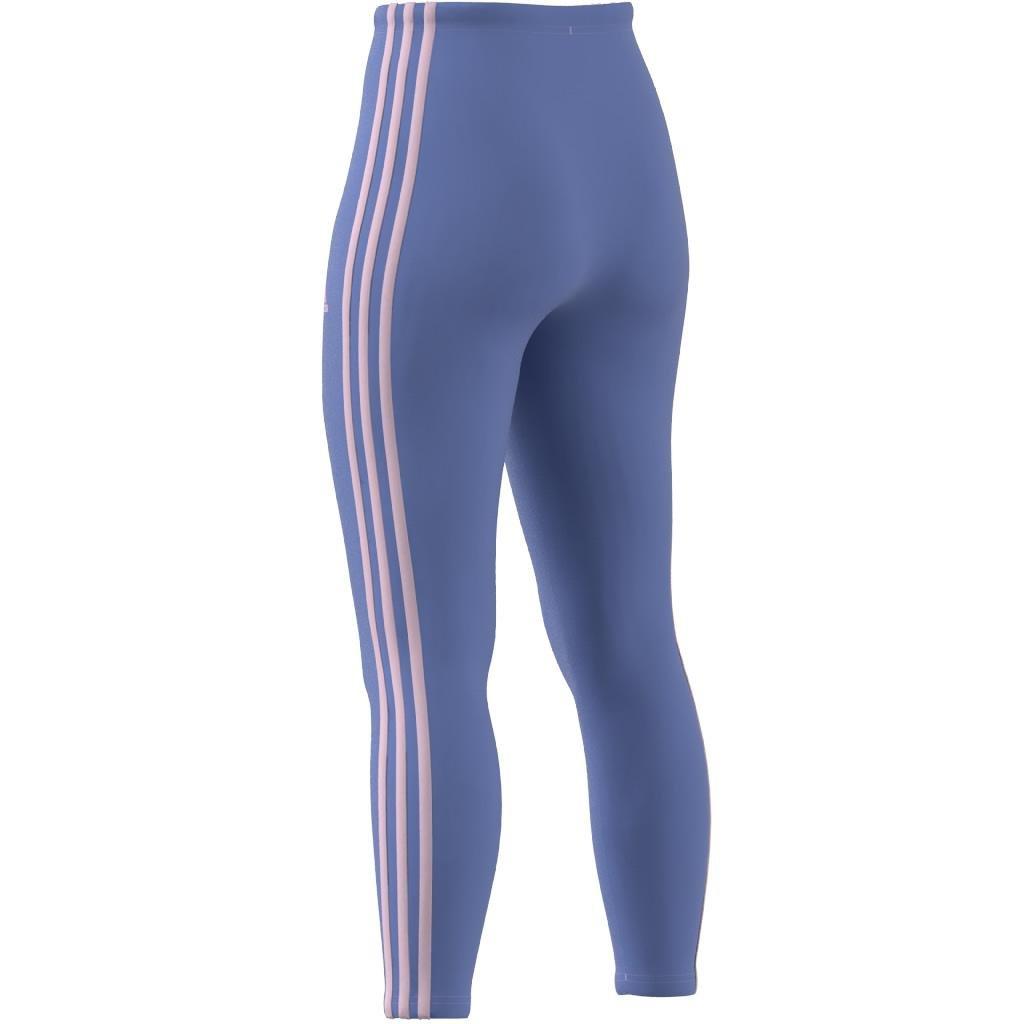 Essentials 3-Stripes High-Waisted Single Jersey Leggings, Blue, A901_ONE, large image number 10