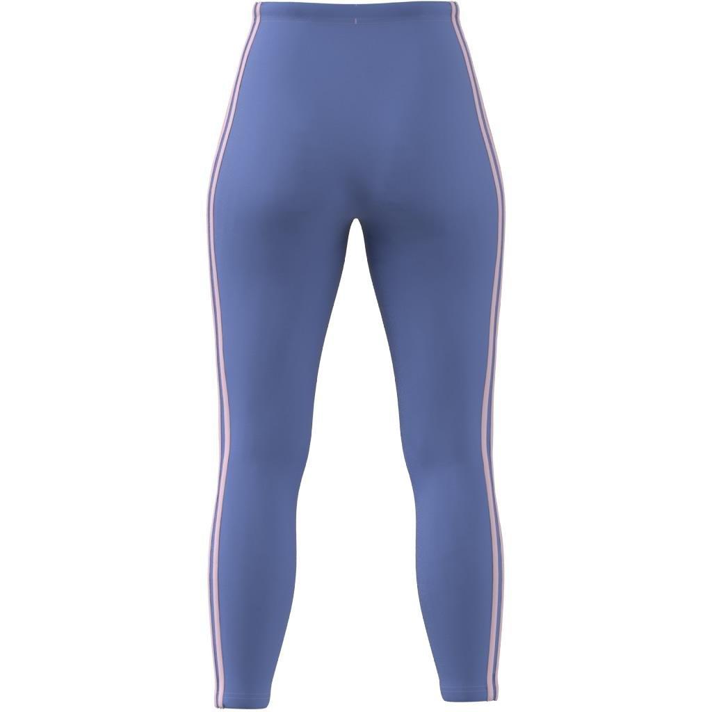 Essentials 3-Stripes High-Waisted Single Jersey Leggings, Blue, A901_ONE, large image number 11