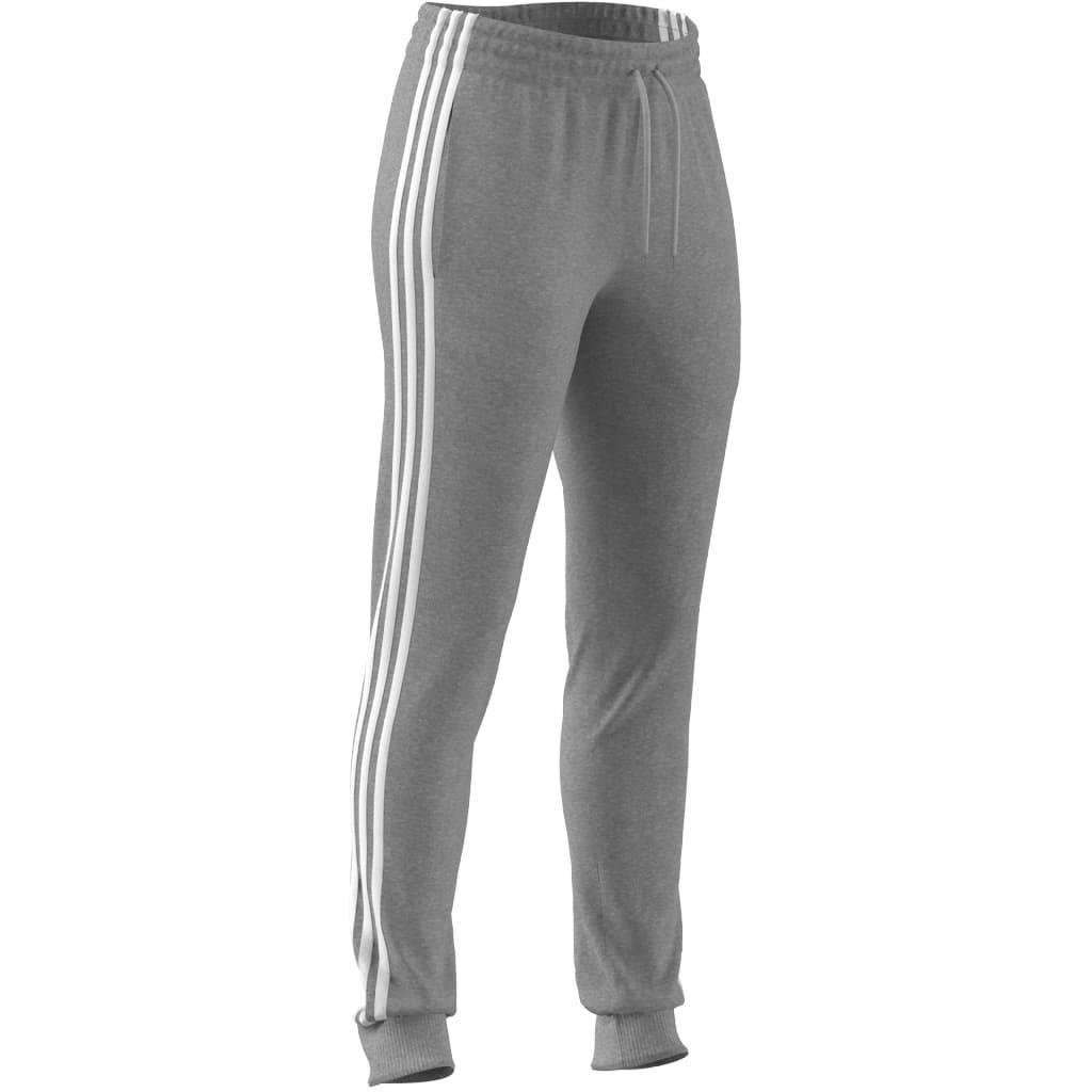 Essentials 3-Stripes French Terry Cuffed Joggers, Grey, A901_ONE, large image number 3