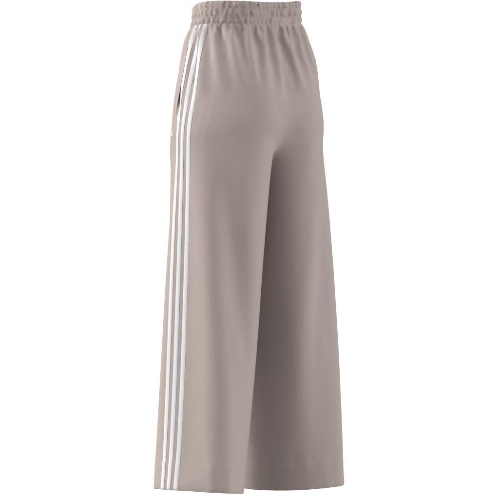 Essentials 3-Stripes French Terry Wide Joggers, Pink, A901_ONE, large image number 8